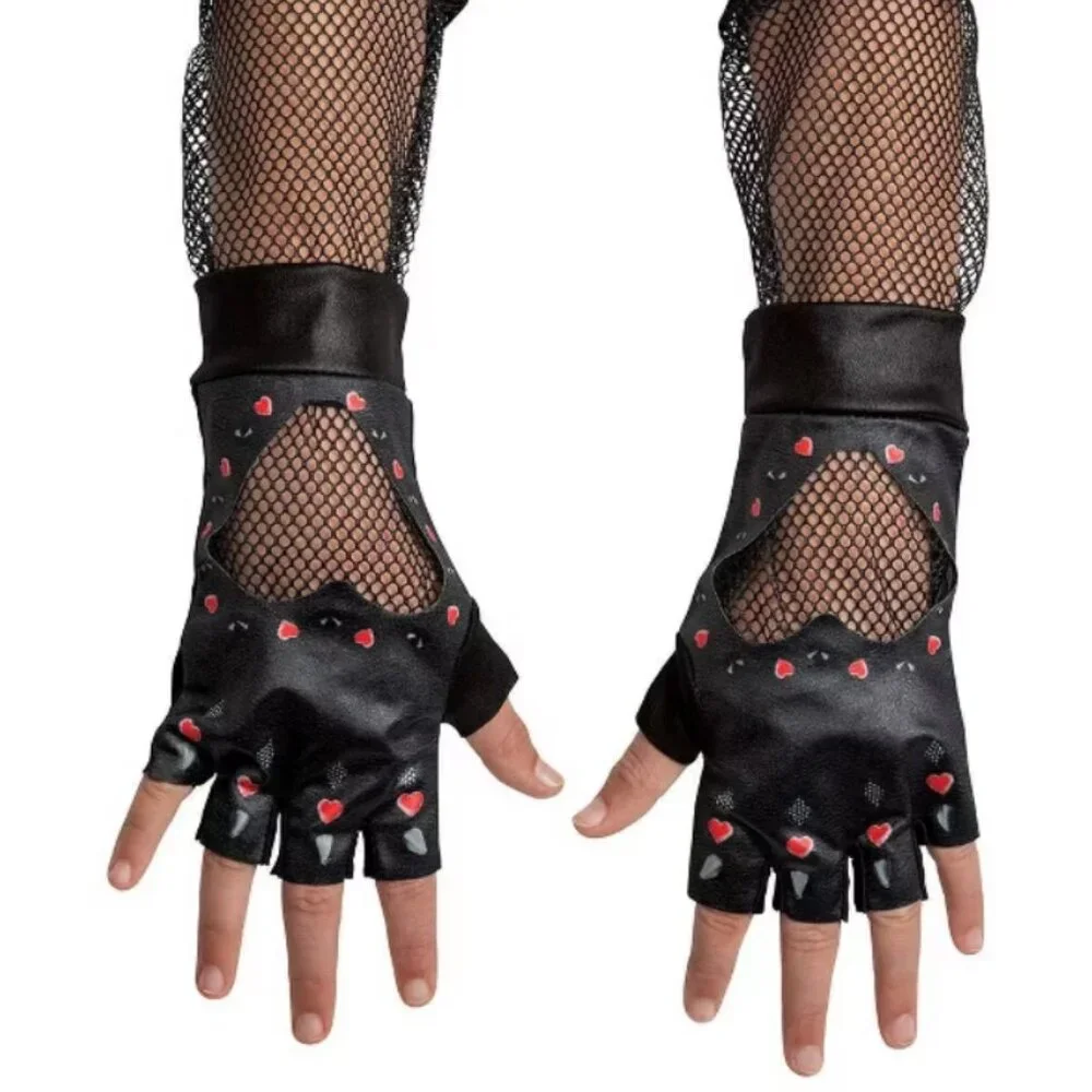 Descendants RED Halloween Costume 7/8 Jacket Pants Gloves Disney Kids Girls